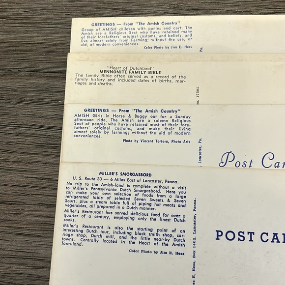 Vintage RPPC Amish country post cards Ohio and Pennsylvania - Picture 11 of 13